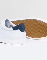 Thumbnail for your product : Pull&Bear Trainers With Contrast Block Stripes In White