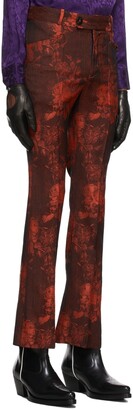 Ernest W. Baker Red Virgin Wool Trousers