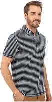 Thumbnail for your product : True Grit Short Sleeve Stripe Polo w/ Pocket Genuine Indigo Knit