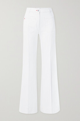Victoria Beckham Alina High-rise Wide-leg Jeans - White