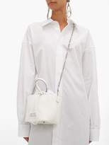 Thumbnail for your product : Maison Margiela 5ac Grained-leather Bucket Bag - Womens - White