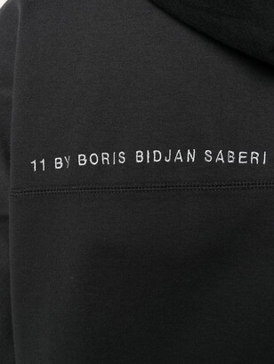 11 By Boris Bidjan Saberi Longline Zipped-Front Hoodie
