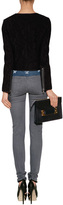 Thumbnail for your product : Victoria Beckham Bonded Lace Cropped Jacket in Black/Midnight Blue
