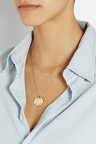 Thumbnail for your product : SCOSHA Crescent Moon 14-karat gold diamond necklace