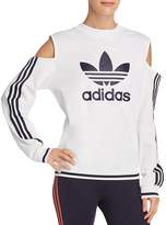 Thumbnail for your product : adidas Cold-Shoulder Trefoil Sweatshirt