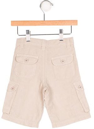 Emile et Ida Boys' Linen-Blend Cargo Shorts w/ Tags