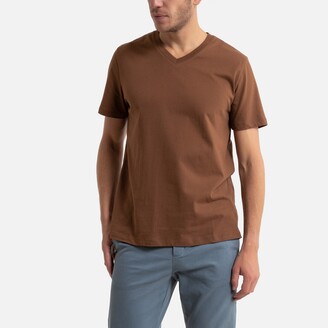 La Redoute Collections Cotton V-Neck T-Shirt