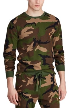 Camo waffle knit shirt Outlet
