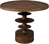Dutchbone Cath Solid Wood Pedestal Coffee Table