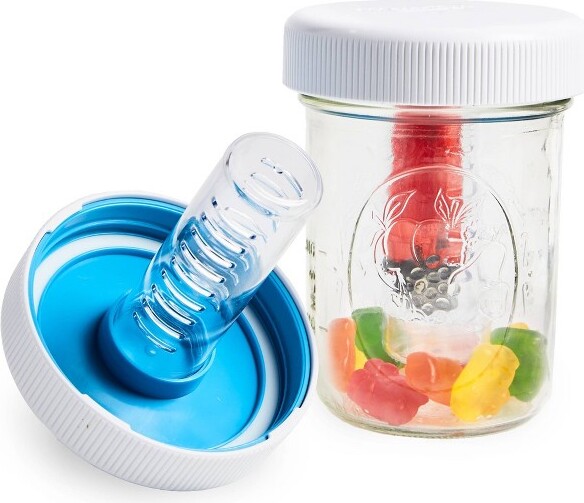 MASONTOPS Masontops2pkJarSafeChild-ResistantMasonJarLidsWideWhite:Plastic,Dishwasher-Safe,Canning,WideMouth