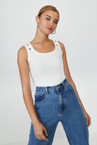Thumbnail for your product : Coast Eyelet Detail Square Neck Vest Top