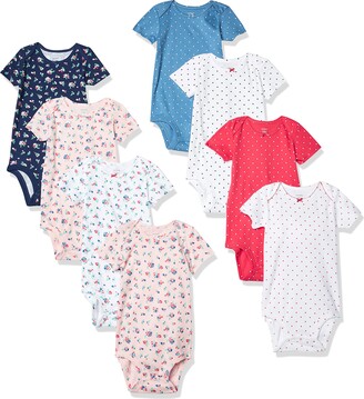 Carter's Baby Girls 8-pack Short-sleeve Bodysuits
