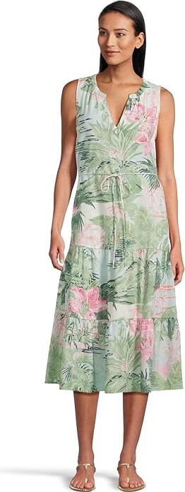 (取寄) トミーバハマ レディース ガーデン ヴィラ サンドレス  Bahama women Garden Villa Sundress Canal Blue Tommy Bahama Garden Villa Sundress Women's Dress Canal Blue : MD