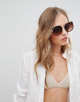 Thumbnail for your product : South Beach Oversized Tortoiseshell Square Sunglasses