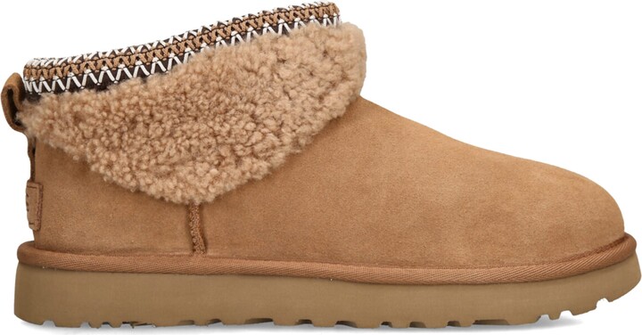 UGG Suede Classic Ultra Mini Flatform Boots 30