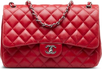 CHANEL Red Leather Large Classic Double Flap Bag – JDEX Styles