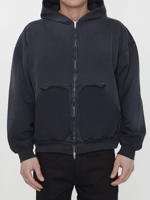 【国内発送★BALENCIAGA】TAPE TYPE RIPPED POCKET HOODIE Balenciaga New Tape Type TR Ripped Pocket Hoodie | Saks