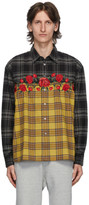 Thumbnail for your product : Awake NY Yellow Flannel Embroidered Rose Shirt