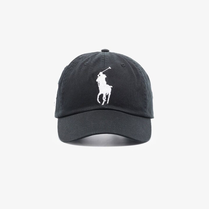 Mens Hats Polo Ralph Lauren Hats Polo Ralph Lauren Logo-embroidered Cotton Cap in Black for Men Save 24% 
