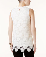 Thumbnail for your product : Alfani PRIMA Lace Shell, Created for Macy's