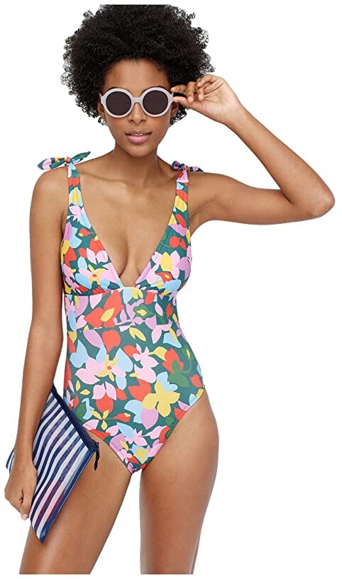 j crew one shoulder swimsuit