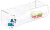 Thumbnail for your product : Container Store 3-Section Acrylic Hinged-Lid Box Clear