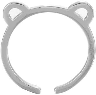 QIAMNI Cute 3D Cat Ear Rings for Women 925 Sterling Silver Rings