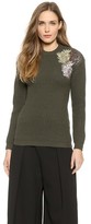 Thumbnail for your product : No.21 Green Sequin Shoulder Sweater