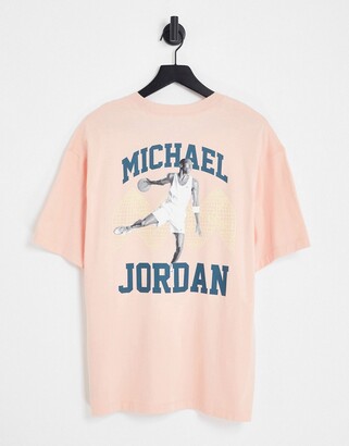 Jordan Heritage oversized jumpman logo t-shirt in arctic orange
