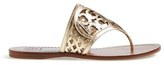 Thumbnail for your product : Tory Burch 'Lattice' Leather Thong Sandal (Women)