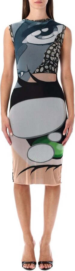 Ottolinger Julien Ceccaldi Printed Midi Dress