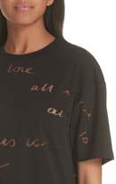 Thumbnail for your product : Stella McCartney All Is Love See Through Graphic Tee