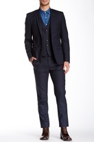 Thumbnail for your product : Ben Sherman Camden Blue Micro Pinstripe Wool Suit Separates Pant