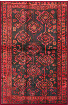 Bungalow Rose Southwestern Red Area Rug