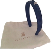 Thumbnail for your product : Gucci Blue Leather Hat & Gloves