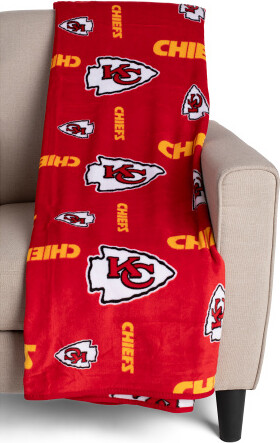 TJMAXX Nfl Homefield Flip Royal Plush Throw Blanket For Men, Polyester