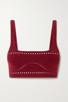 Thumbnail for your product : Stella McCartney + Net Sustain Stellawear Perforated Stretch-jersey Soft-cup Bra
