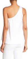 Thumbnail for your product : Cynthia Rowley Embroidered Twill One-Shoulder Top