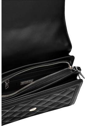 Versace Jeans Couture Quilted Nappa Leather Crossbody Bag W/ Buckle
