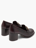 Thumbnail for your product : Ferragamo Gancini Chain Leather Loafers - Burgundy
