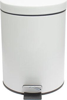Home Mart Goods StepCan-8601 10" Tall - Step Garbage Can With Removable Inner Bucket, Soft-close Metal Waste Basket Wit