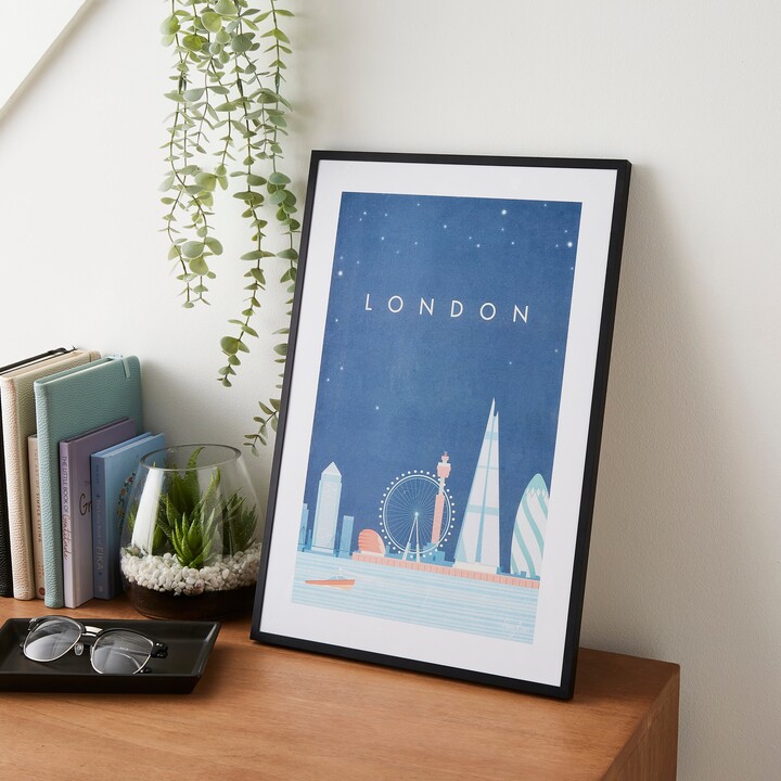Dunelm Henry Rivers London Poster MultiColoured ShopStyle Artwork