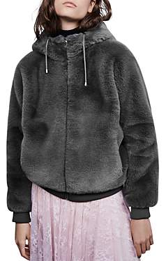 maje faux fur jacket