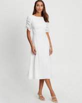 Thumbnail for your product : CHANCERY - Women's White Bridesmaid Dresses - Jeremiah Midi - Size One Size, 10 at The Iconic