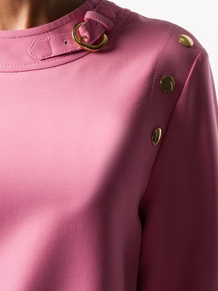 Gucci Button-Detail Mini Dress