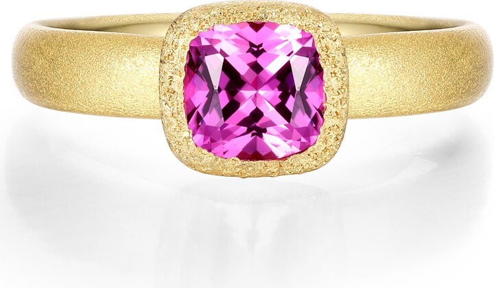 Lafonn Fancy Lab Grown Sapphire Solitaire Ring