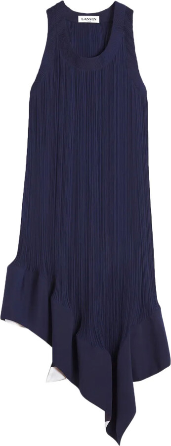 Lanvin Pleated Midi Dress