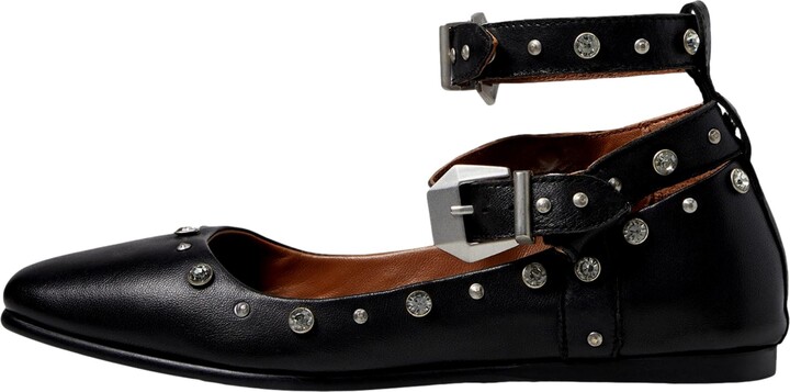 Free People Mystic Diamante Flat Black OB1786894-0010 Women's