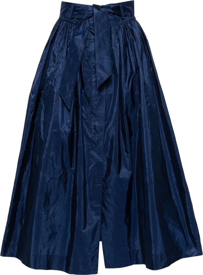 Martin Grant Tie-Waist Silk Skirt