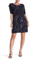 Thumbnail for your product : Cynthia Steffe CeCe by Floral Ruched Sleeve Shift Dress